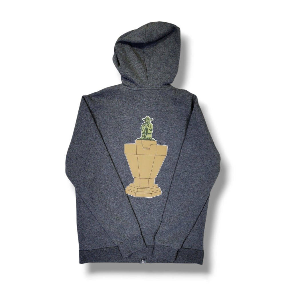 Star Wars Our Universe 50th Lucasfilm Gray Zip Up Hoodie Size Men's Small - Picture 8 of 14